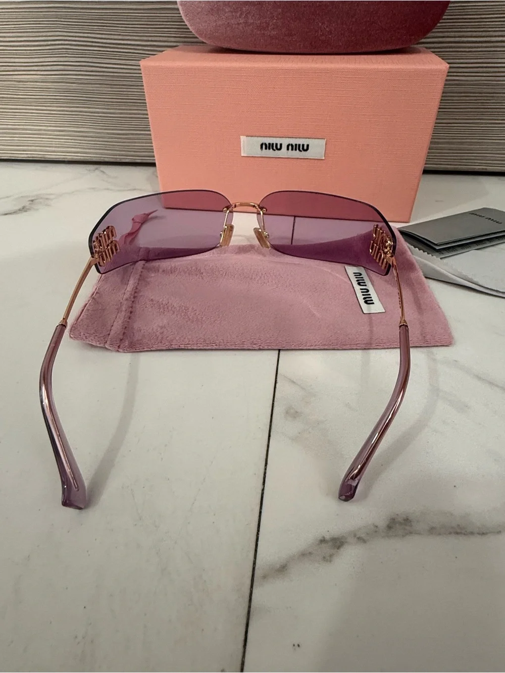 MIU MIU MUA51S Purple/Gold Women's Sunglasses